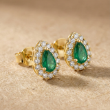 Ohrstecker Emerald Halo